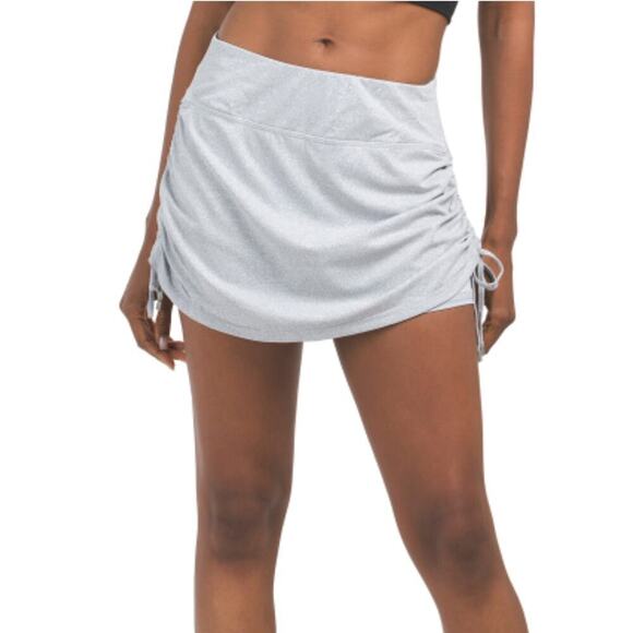 New Kyodan Elastic Waistband Built-in Shorts Ruched Side Tennis Golf Skort - Picture 1 of 10